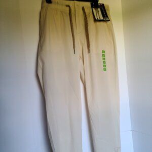 AVALANCHE STRETCH WOVEN SANDSTONE CINCHED SIDE PANT FOR WOMEN SIZE LARGE